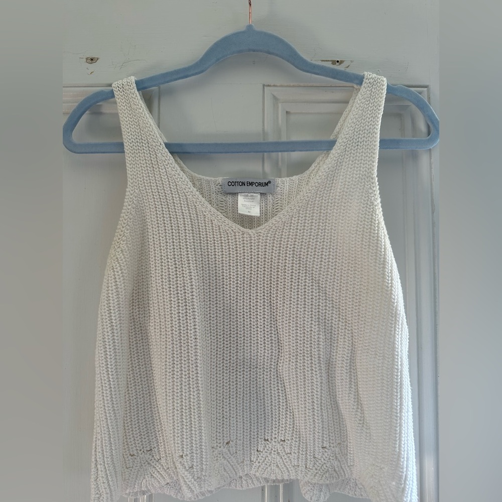 White Crochet Crop Top